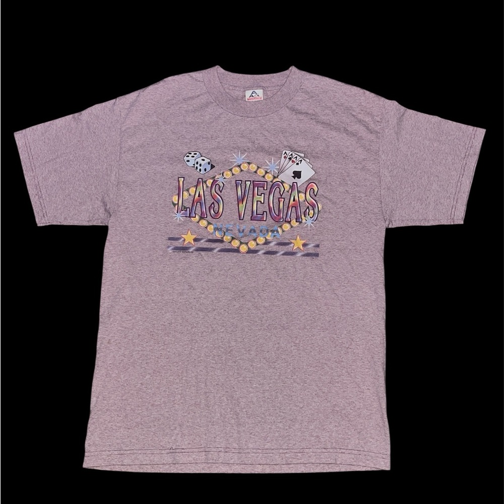 Vintage Las Vegas Nevada t shirt avalanche tag adult size large gambling lights
